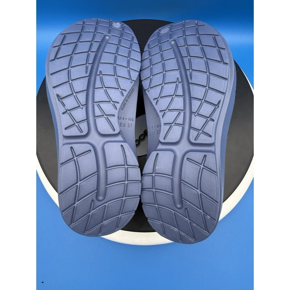 Oofos Oocandoo Womens Sz 6 Sport Recovery Sandals‎ Water Drop Blue Outdoor Shoes